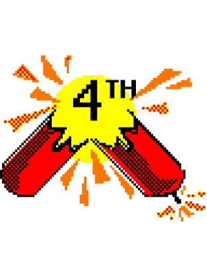 4th of July Pixel Icon