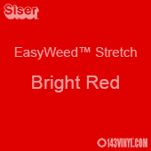 12" x 24" Sheet Siser EasyWeed Stretch HTV - Bright Red