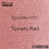 Siser Sparkle HTV: 12" x 24" sheet - Tomato Red