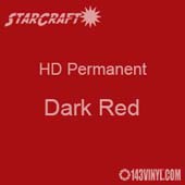 12" x 24" Sheet - StarCraft HD Glossy Permanent Vinyl - Dark Red