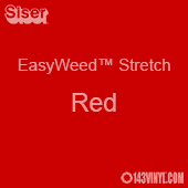 Stretch HTV: 12" x 15" - Red