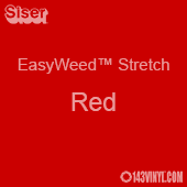 12" x 24" Sheet Siser EasyWeed Stretch HTV - Red