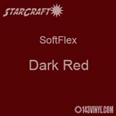 12" x 24" Sheet -StarCraft SoftFlex HTV - Dark Red