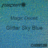 12" x 24" Sheet - StarCraft Magic - Deceit Glitter Sky Blue