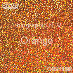 12" x 20" Sheet Siser Holographic HTV - Orange