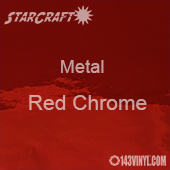 12" x 24" Sheet - StarCraft Metal - Red Chrome   