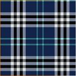 Printed Pattern Vinyl - Glossy - Blue Plaid Small 12" x 12" Sheet