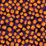 Printed Pattern Vinyl - Glossy - Jack O'Lantern Party 12" x 24" Sheet