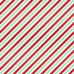 Printed Pattern Vinyl - Glossy -  Candy Cane Stripe - Green and Red 12" x 12" Sheet