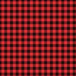 Printed Pattern Vinyl - Glossy - Small Red Buffalo Plaid 12" x 12" Sheet