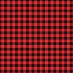 Printed Pattern Vinyl - Glossy - Small Buffalo Red Plaid 12" x 24" Sheet