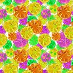 Printed Pattern Vinyl - Glossy - Citrus 12" x 24" Sheet