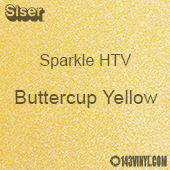 Siser Sparkle HTV: 12" x 24" sheet  - Buttercup Yellow