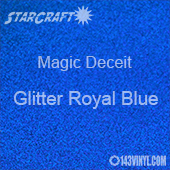 12" x 24" Sheet - StarCraft Magic - Deceit Glitter Royal Blue