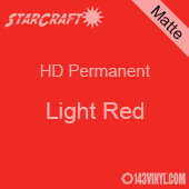 12" x 24" Sheet - StarCraft HD Matte Permanent Vinyl - Light Red