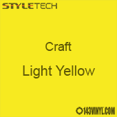 Styletech Craft Vinyl - Light Yellow- 12" x 12" Sheet