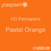 12" x 24" Sheet - StarCraft HD Glossy Permanent Vinyl - Pastel Orange