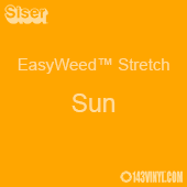 12" x 24" Sheet Siser EasyWeed Stretch HTV - Sun