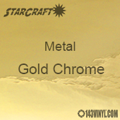 12" x  24" Sheet - StarCraft Metal - Gold Chrome 