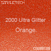 StyleTech 2000 Ultra Glitter - 148 Orange - 12"x24" Sheet