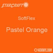12" x 5 Foot Roll -StarCraft SoftFlex HTV - Pastel Orange