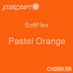 Outlet 11.5" x 12" Sheet - StarCraft SoftFlex HTV - Pastel Orange 