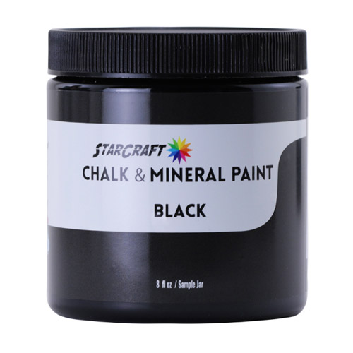 StarCraft Chalk & Mineral Paint - Sample, 8oz - Black