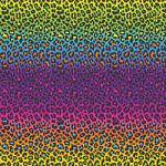 Printed Pattern Vinyl - 90's Rainbow Leopard - 12" x 24"