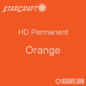 12" x 12" Sheet - StarCraft HD Glossy Permanent Vinyl - Orange