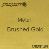 OUTLET - 11.5" x 12" Sheet - StarCraft Metal - Brushed Gold