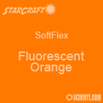 12" x 12" Sheet StarCraft SoftFlex HTV - Fluorescent Orange