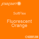 12" x 24" Sheet StarCraft SoftFlex HTV - Fluorescent Orange