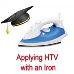 How do I apply HTV using a household iron?