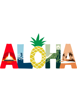 Aloha Letter Shape - 143