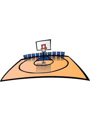 Basketball Court Toon