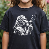 Press Ready Transfer - Bigfoot with Dandelion - Youth