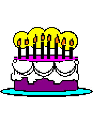 Birthday Pixel Icon