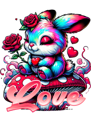 Rainbow Love Bunny - 143