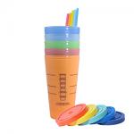 Color Changing Tumbler Set with Lines - Bright