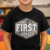Press Ready Transfer - First Grade - Camo