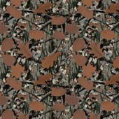 CLASSIC Camo Pattern in Brown Adhesive Vinyl or HTV Heat Transfer Vinyl  Desert Camouflage Print