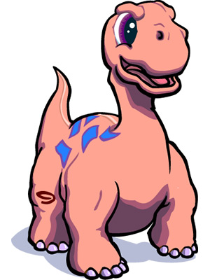 Cartoon Apatosaurus 02