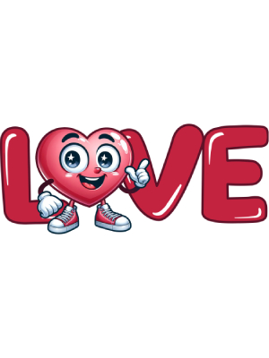 Love Cartoon Heart - 143