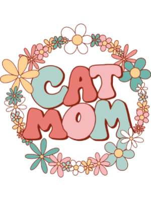 Cat Mom Flower Wreath - 143