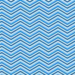 Printed Pattern Vinyl - Glossy - Blues Chevron 12" x 24" Sheet