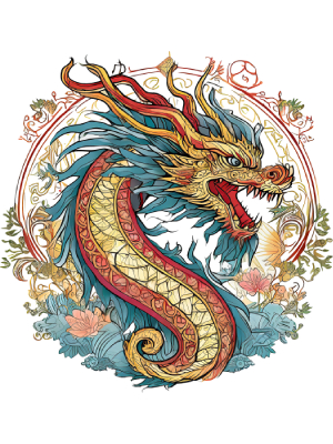 Chinese Dragon - Soft Nouveau - 143