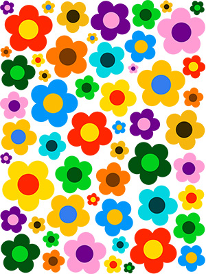 Colorful Flowers Set