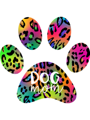 Dog Mom Rainbow Leopard Paw - 143