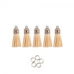 Mini Tassels 5 Pack - Cream