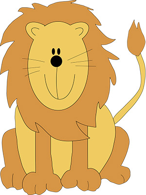 Cute Cartoon Lion